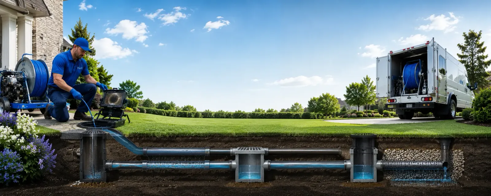 Outdoor drain cleaning information for Southfield, MA